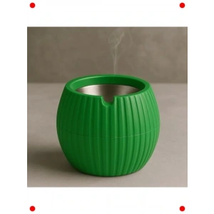 Dektif Metal Hazneli Rüzr Geçirmez Küllük (Yeşil)