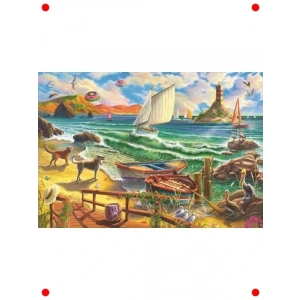 Deniz Etkisi Temalı 500 Parça Yetişkin Yapboz