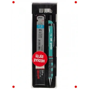 Deniz Mavi Mekanik Kalem ve Silgi Seti (0.7 mm)