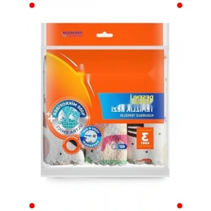 Desenli krofiber Tezlik Bezi 3lü Paket