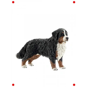 Detaylı Bernese Dağ Köpeği Figürü - Gerçekçi Tasarım