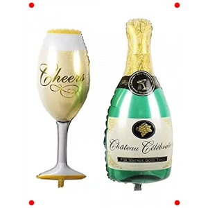 Dev Boy Şampanya Kadeh Balon Seti