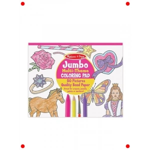 Dev Boyama Kitabı - Pembe Temalı Büyük Sayfalar