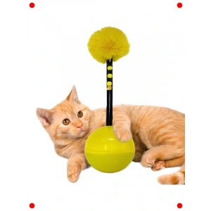 Dev Hacı Yatmaz Tüylü Zilli Kedi Oyuncağı - XXL 33cm