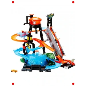 Dev Timsah Temalı Araba Yıkama Oyun Seti