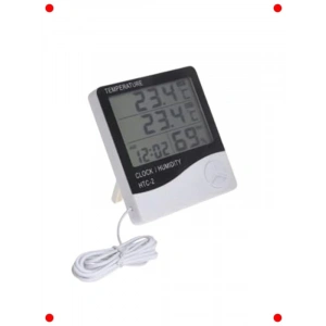 Dijital İç/Dış Termometre, Higrometre ve Saat