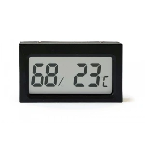 Dijital Nem Ölçer Termometre, Şık Siyah Tasarım