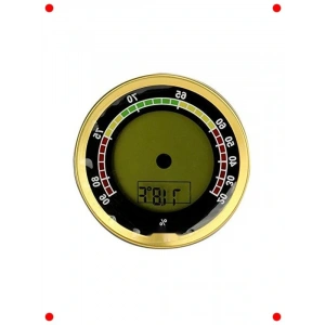 Dijital Nem Ölçer ve Higrometre - Gold