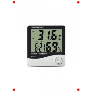 Dijital Saatli Sıcaklık & Nem Ölçer (Higrometre)