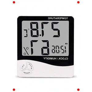 Dijital Termometre, Nem Ölçer ve Masa Saati