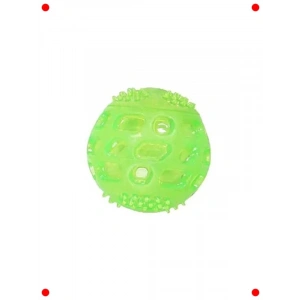 Dikenli Sesli Köpek Oyun Topu, 6.5 cm, Dayanıklı