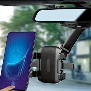 Dikiz Aynası için Telefon Tutucu - 360 Derece Ayarlanabilir