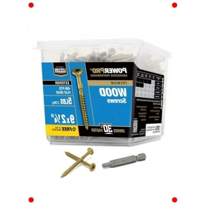 Dış Mekan Ahşap Vidaları - Paslanmaz Bronz, T-25 (565 Adet)