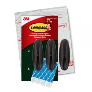 Dış Mekan Bronz Kancalar, 3 Adet, Hava Koşullarına Dayanıklı