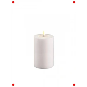 Dış Mekan LED Pompalı Mum, Beyaz (10x15 cm)