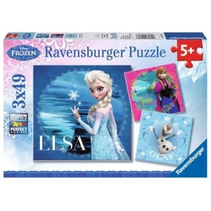 Disney Frozen Temalı Renkli Puzzle ile Eğlenceli Oyun
