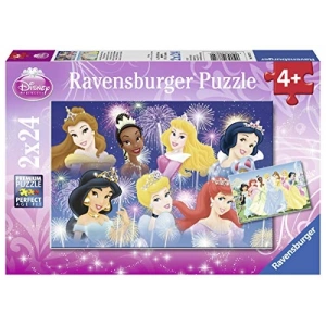 Disney Prensesler Temalı Renkli 24 Parça Puzzle