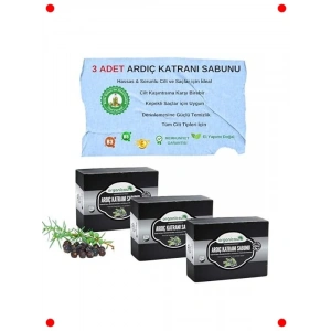 Doğal Ardıç Katranı Sabunu 3lü Set (Antiseptik)