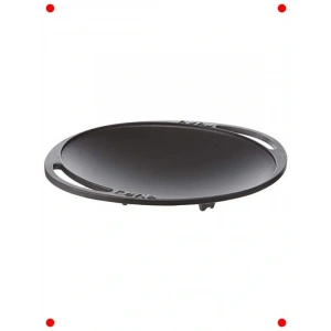 Döküm Kurma Tası 28 cm, Metal Kulp, Siyah