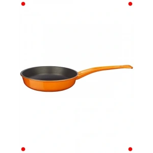 Döküm Metal Kızartma Tası, 24 cm, Turuncu