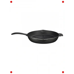 Döküm Yuvarlak Izgara Ta 28cm Siyah