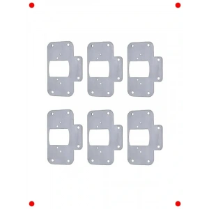 Dolap Menteşe Onarım Plakası Seti | 6,5x9 cm, 6 Adet