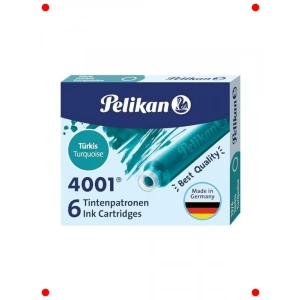 Dolma Kalem Mürekkep Kartuşu - Turkuaz