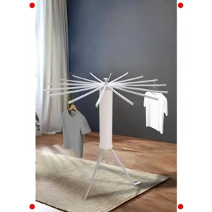 Dönebilen Katlanabilir Kurutmalık Askısı - Krem