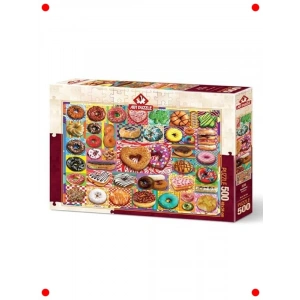 Donut Temalı 500 Parça Yetişkin Yapbozu