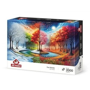Dört Dünya Temalı 2000 Parça Puzzle