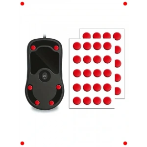 Dot ve Donut Şeklinde Kaymaz Skatez Seti (Ruby)