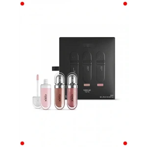 Dudak Makyaj Seti - Parlak Bitişli Ruj & Parlatıcı