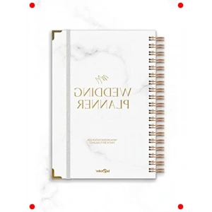 Düğün Planlayıcısı Ajandası - Altın Köşeli Lüks Tasarım