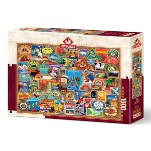 Dünya Gezgini Temalı 1500 Parça Puzzle ile Keşfet