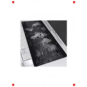 Dünya Haritalı Mouse Pad, Geniş Boyut (90x40 cm)