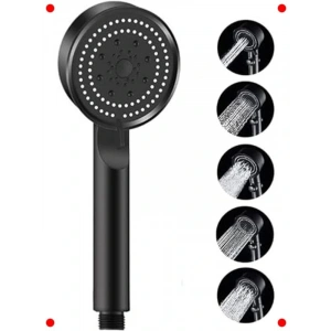 Duş Başlığı, 5 Fonksiyonlu, Yüksek Basınç