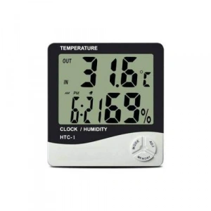 Duvara Asılabilen Sıcaklık ve Nem Ölçer - Htc-1 Termometre