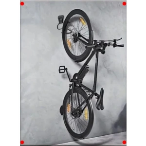 Duvara Monte Güçlü Bisiklet Depolama Askısı