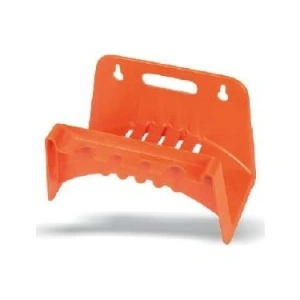 Duvara monte hortum askısı, turuncu renkli