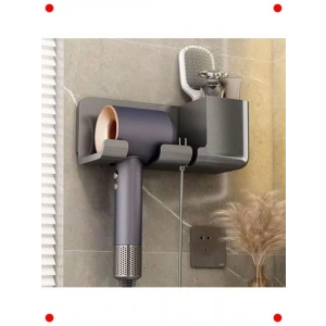 Duvara Monte Saç Kurutma Makinesi Tutucu - Antrasit