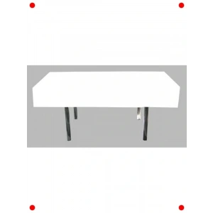 Düz Beyaz Masa Örtüsü 137x183 cm