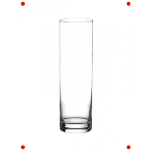 Düz Silindir Cam Vazo - 27 cm