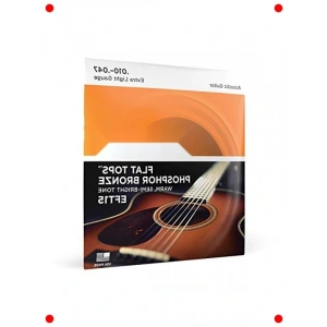 Düz Üst Phosphor Bronze Akustik Gitar Telleri