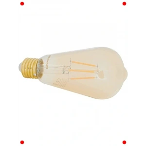 E27 Filament Ampul Sıcak Sarı Işık 4W
