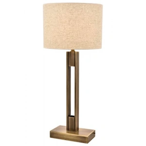 E27 Metal Masa Lambası, 35 cm Boyutunda, Eskitme Kaplama