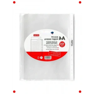 Eco Şeffaf Dosya 100lü Paket - A4 Klasör Uyumlu