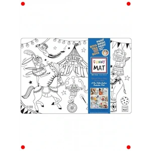 Eğlenceli Sirk Temalı Oyun Matı - Yeni Nesil Çocuk Halısı