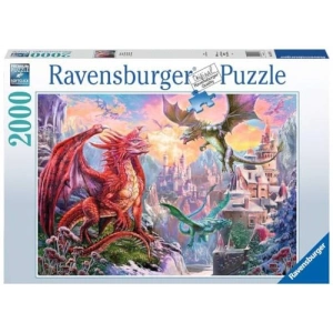 Ejderhalar Temalı 2000 Parça Yetişkin Puzzle
