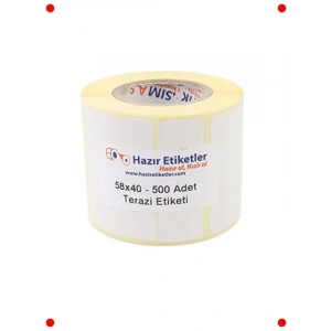 Eko Termal Terazi Etiketi 58x40mm (500 Adet)