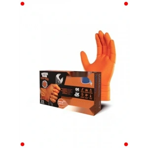 Ekstra Kalın Elmas Dokulu Nitril Eldiven (50 Adet)